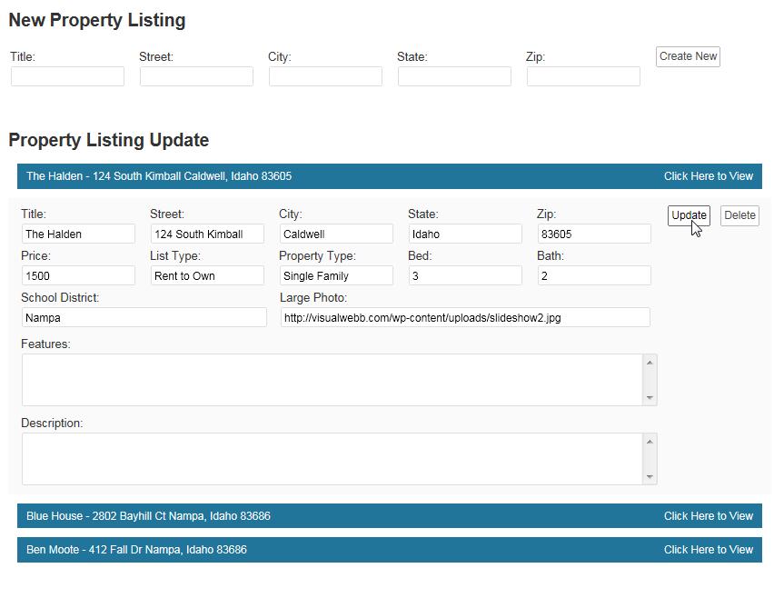 Rental/Pocket Listings Visualb